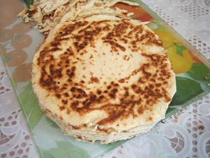 Cake percig a serpenyőben - főzés receptek lépésről lépésre fotók