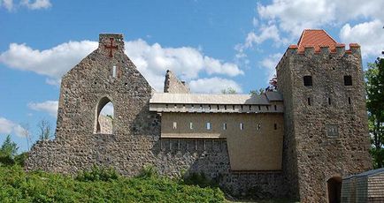 Castelul Turaida unde este localizat, fotografie