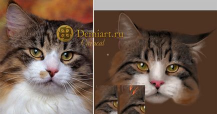 Photoshop bemutató hogyan felhívni a macskák, a számítógépes grafika - egy kicsit mindenből