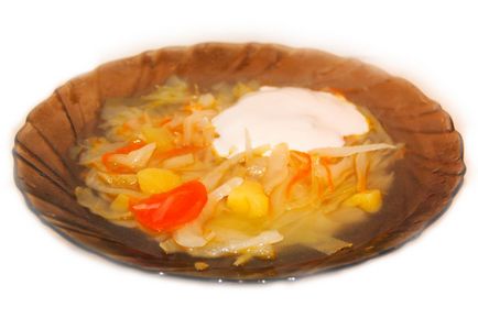 Finom leves friss káposzta hús nélkül -, hogyan kell főzni vegetáriánus meatless káposztaleves friss káposzta (húsmentes leves káposztás) Finom leves friss káposzta hús nélkül -, hogyan kell főzni vegetáriánus meatless káposztaleves friss káposzta
