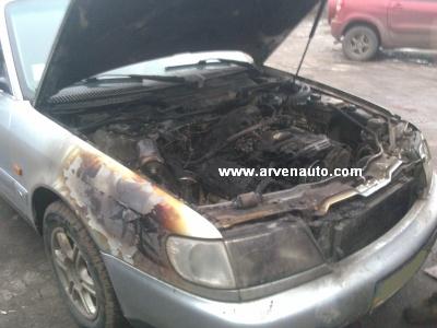 Відновлення автомобіля audi a6 після пожежі в моторному відсіку, arven auto