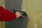 Simítótól vakolás simítóval, mint a saját kezében (simító) Simítótól vakolás simítóval, mint a saját kezét
