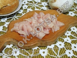 Julienne csirkével és gombával - finom házi lépés recept fotók (julienne) Julienne csirkével és gombával - finom házi lépésre recept fotók
