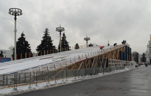 Зимові гірки на вднх (ввц) в москві, вднх і ввц