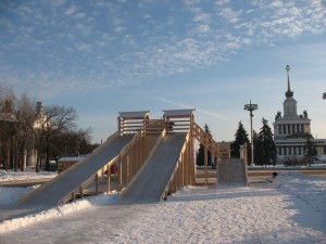 Зимові гірки на вднх (ввц) в москві, вднх і ввц