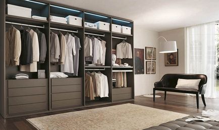 10 Прикладів відкритого гардероба в спальні