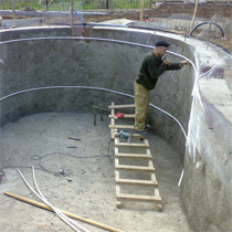 Construcția de piscine din beton, de la sine și la cheie, prețuri, fotografii și instrucțiuni video