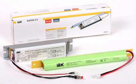 Sursă de alimentare de urgență pentru tipurile, dispozitivele și conexiunile cu LED-uri