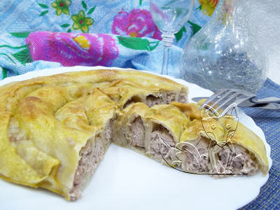 Burek turcesc, rețetă cu carne, un fel de mâncare populară din bucătăria mediteraneană