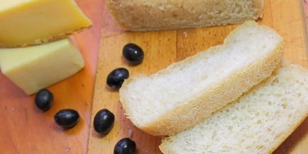 Ciabatta într-un preparator de paine calorii, retete simple cu o fotografie