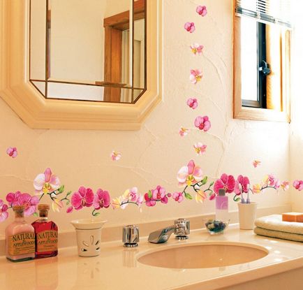 Декоративні наклейки в ванну - простий спосіб оживити інтер'єр