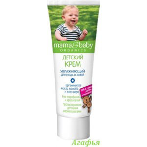 Дитячий зволожуючий крем для догляду за шкірою від mama - baby organics - відгуки, фото і ціна