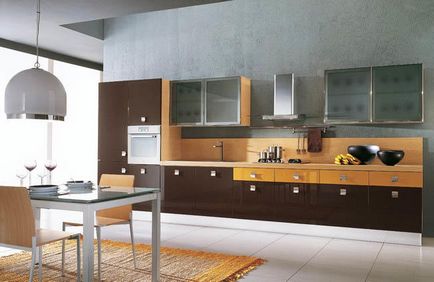 konyha tervezés nappali 20 m projekt képek egy konyha-étkező elrendezése, bútorzata
