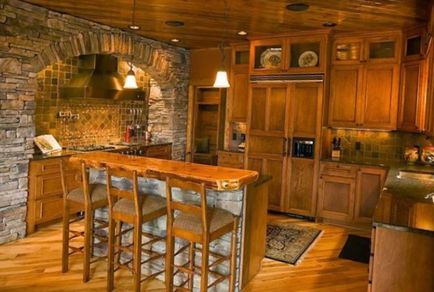 Дизайн кухні в дерев'яному будинку, дизайн від маленької до великої кухні