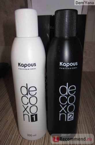 Емульсія для видалення стійких фарб з волосся kapous decoxon - «я - єнот полоскун! тепер змив