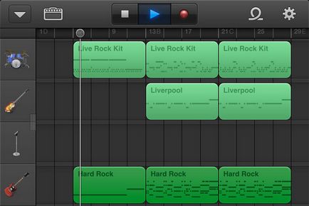 Garageband pentru iPhone