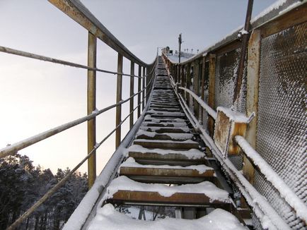 Salt de schi de munte pe Uktus