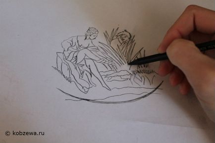 Imitarea sicriului de argint cu gravura, studioul de arta natalya kobzeva