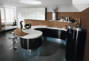 Belső terek kis konyhákban 33 fényképeit tervezési megoldások