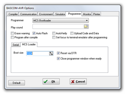 Використання завантажувача bascom-avr - корисна інформація - avr - проекти на мікроконтролерах avr