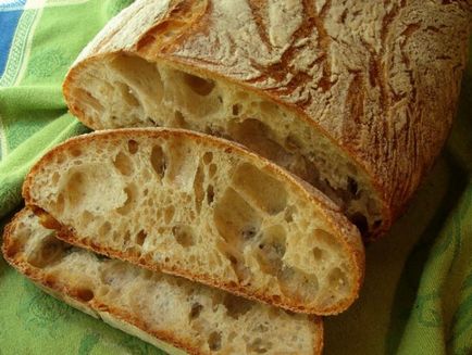 Pâine italiană de ciabatta într-o coacere de panificație fără a avea probleme