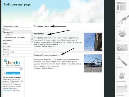 Jimdo - designer gratuit (program) pentru crearea site-urilor online