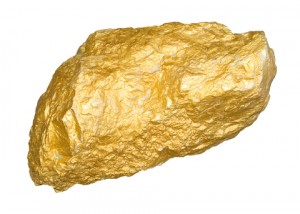 Як шукати золото в струмках, золотий злиток