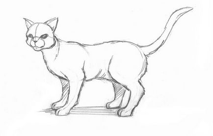 Cum să desenezi o pisică în etape