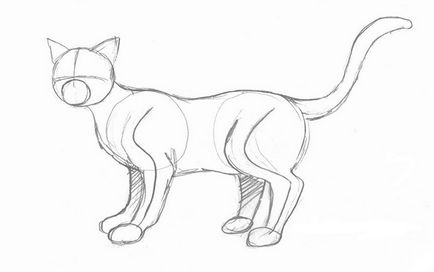 Cum să desenezi o pisică în etape