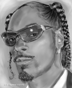 Hogyan kell felhívni Snoop Dogg (Snoop Dogg) ceruza, festékek szakaszok