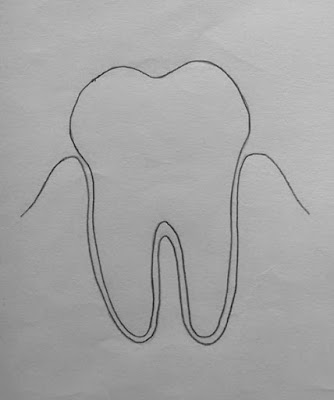 Cum de a desena o structură dentară în creion pas cu pas