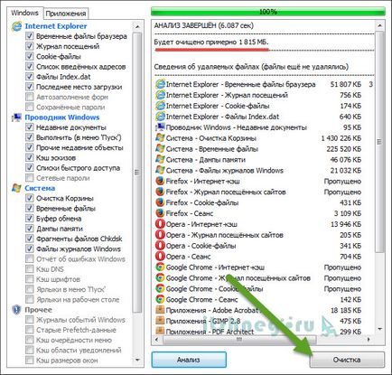 Hogyan lehet törölni a cache számítógépén (CCleaner program) blog aytishnega (CCleaner) Hogyan lehet törölni a cache számítógépén (CCleaner program) blog aytishnega