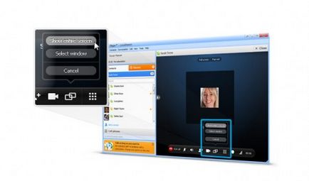 Cum se afișează ecranul în programul skype (skype)