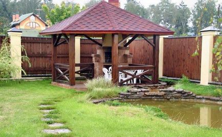 Hogyan építsünk egy pergola kezüket egy fa fokozatosan fényképek, rajzok, ötletek