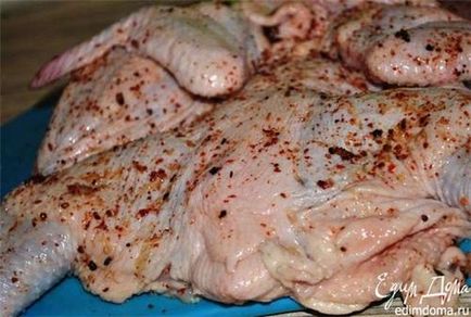 Főzni csirkét tapaka shkmerski recept egy fotó