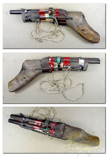 Cum să faci o armă de jucărie din mijloace improvizate