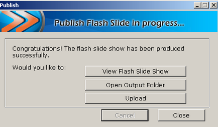 Cum se creează un slideshow flash