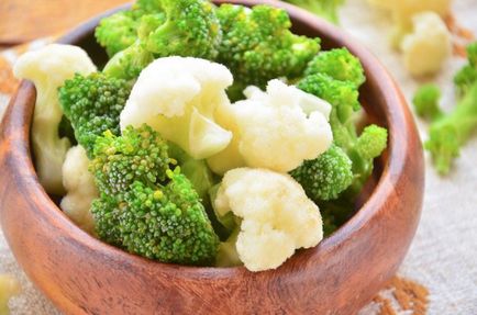 Hogyan befagyasztására brokkoli és a karfiol