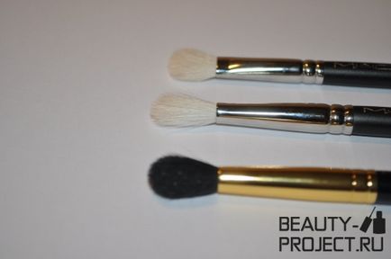 Кисті mac brushes 217, 222 і 224 для розтушовування тіней - фото і порівняння - відгуки про косметику на