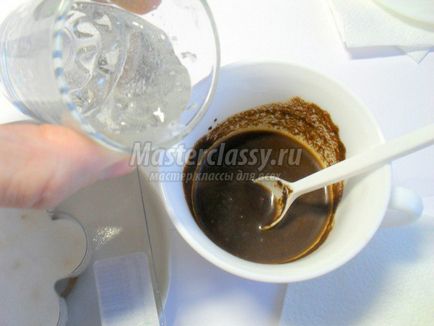 Kávé masszázs kézzel készített csempék