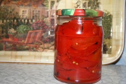 Konzerv paprika mézzel recept paradicsom és uborka a téli, fotó, videó