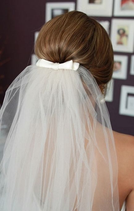 Красиві весільні зачіски з фатою