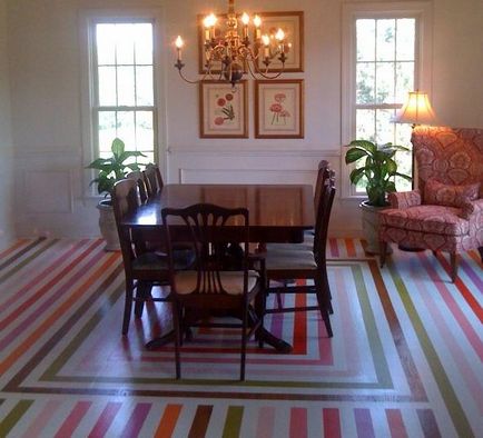 Etaj frumos - original, buget, luminos! Cum să picteze frumos podea - designul apartamentului