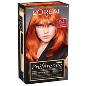 Vopsea loreal preferată pheria p78, cea mai bună culoare a părului