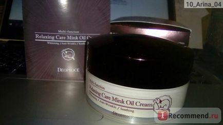 Deoproce crema de față se relaxează cu grăsime de nurcă - 