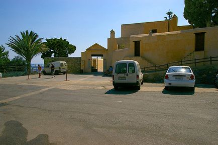 Creta, mănăstirea preveli, plajă, foc, tăiat (fotografie) Creta, mănăstirea preveli, plajă, foc, tăiat