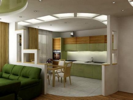 Bucătărie-cameră de zi într-o casă de țară (60 fotografii) video-instruire privind decorarea interioară a lemnului