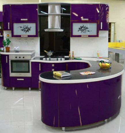 Bucătărie vinete color (51 pics) cum să creați un design de unul singur, instrucțiuni, fotografie, preț și