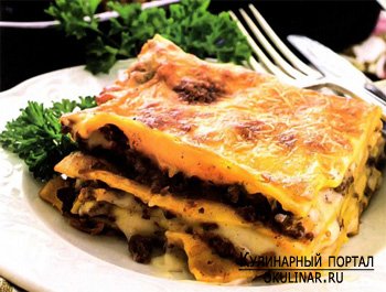 Lasagna - rețete culinare cu fotografii simple și ușor de pregătit