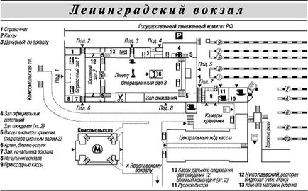 Ленінградський вокзал квитки розклад схема довідкова